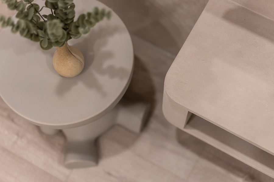 電視櫃融入電視牆面更自然