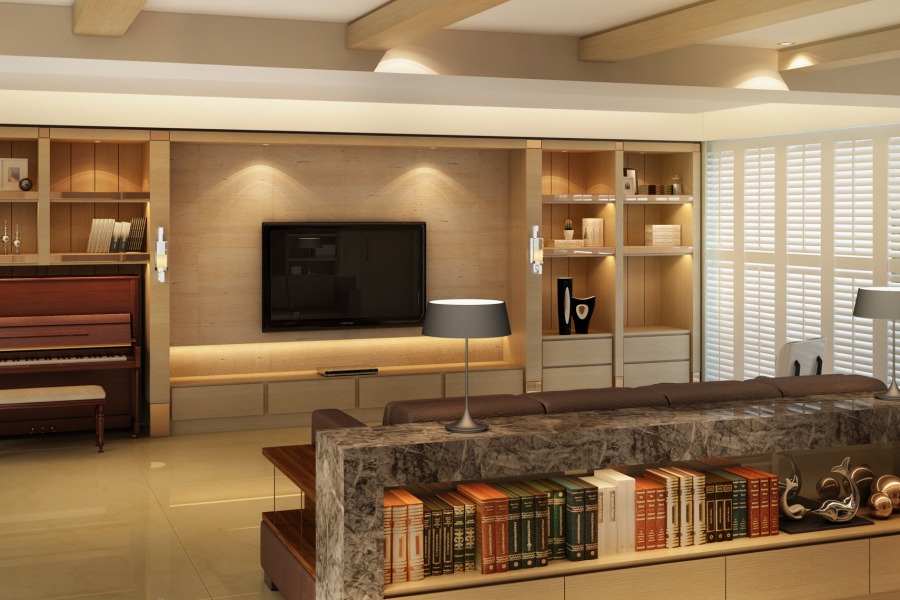 鄉村風設計裝潢_天花板隔柵設計│狸樂聚x樂活輕裝修