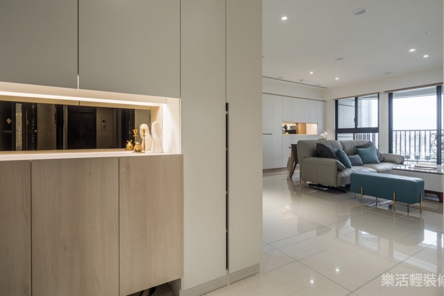 現代簡約風設計裝潢_玄關櫃體設計│狸樂聚x樂活輕裝修