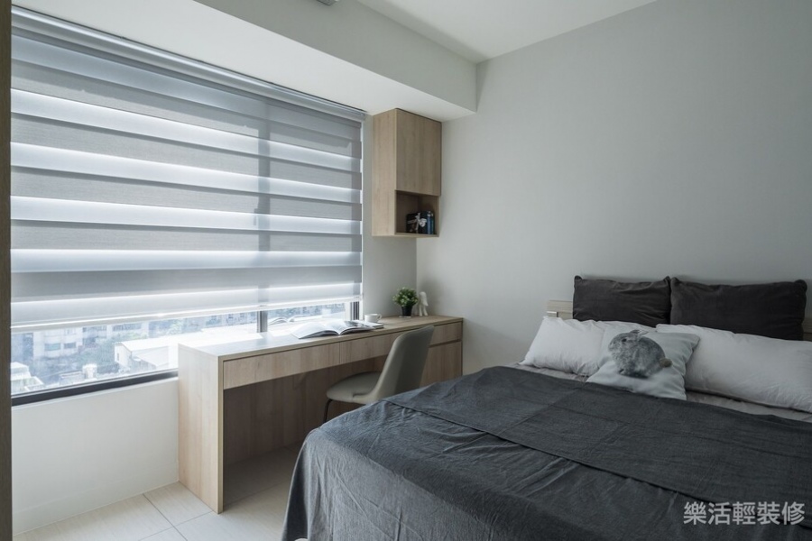 現代簡約風設計裝潢_主臥窗外視野│狸樂聚x樂活輕裝修
