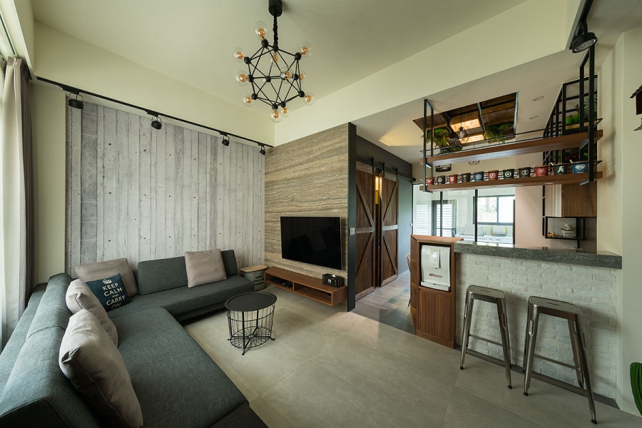 裝潢案例-工業風混搭個性宅│透天室內設計│狸樂聚x樂活輕裝修