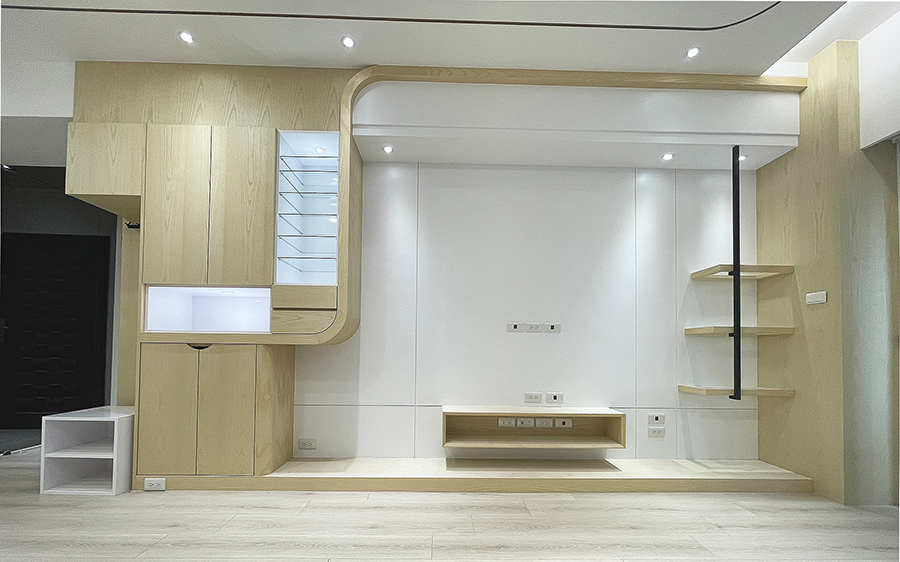 北歐簡約風設計裝潢_電視主牆│狸樂聚x樂活輕裝修