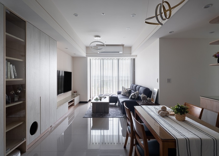 現代簡約風設計裝潢_整體色系以白色搭配木紋色為主│狸樂聚x樂活輕裝修