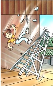 在合梯上工作不可有勉強的動作，並應避免產生反作用力而造成翻落。│樂活輕裝修